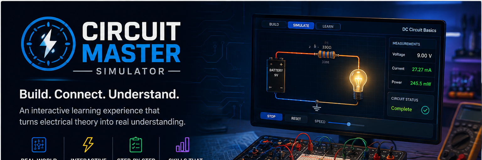 Circuit Master simulator — an interactive circuit learning experience